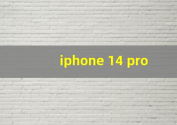 iphone 14 pro